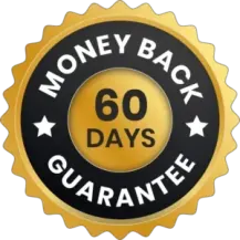 60-day money-back guarantee seal